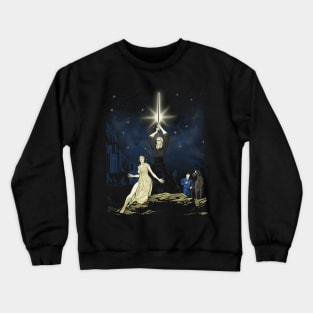 A WHITE WOLF Crewneck Sweatshirt